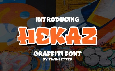 Hekaz - Afficher la police de style Graffiti