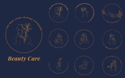 Логотип Beauty Care для косметического магазина