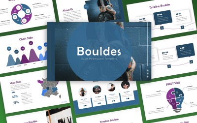 Bouldes - Sport Multipurpose PowerPoint-mall