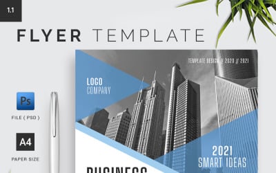 Plantilla de folleto comercial 1.7