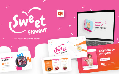 Söt smak Mat Kreativ PowerPoint-mall