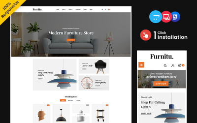Furnitu - Möbler och interiör Multipurpose Responsive OpenCart-tema