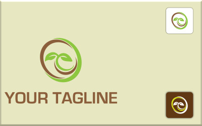 Шаблон дизайна логотипа естественного здоровья