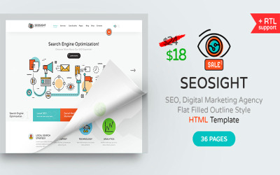 SEOsight – IT megoldások és többcélú HTML5 webhelysablon