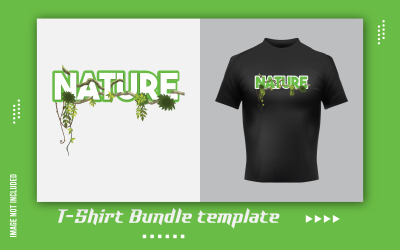 Conception d&amp;#39;autocollant de t-shirt nature créative