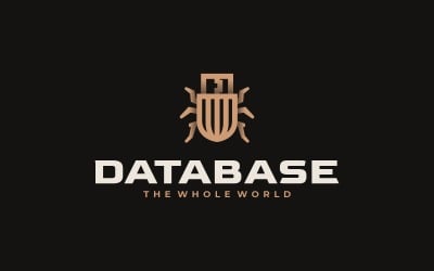 Database Simple Line Logo