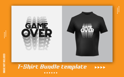 Game Over Text T-Shirt Sticker