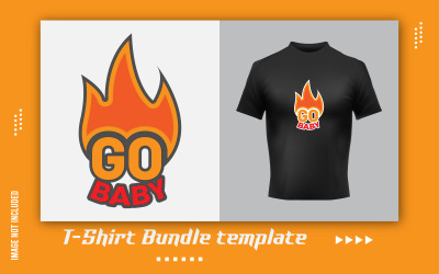 Idź Baby Vector T-Shirt Naklejka Szablon