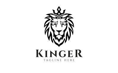 Kinger-Lion logó tervezősablon