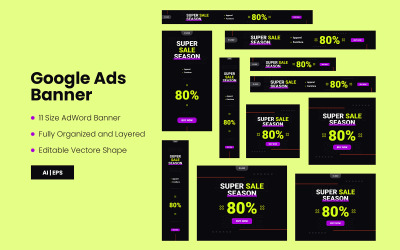孟菲斯现代 Google Ads UI 元素