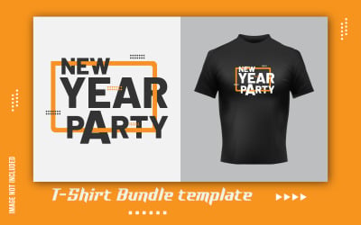 New year Party T-Shirt Sticker