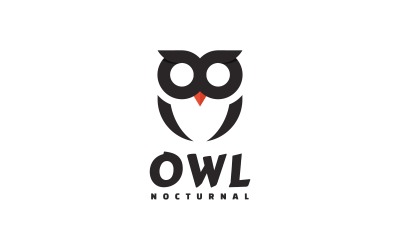 Styl Logo Sowa Sylwetka