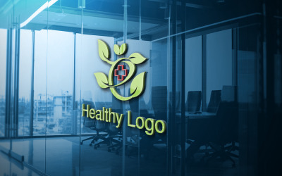 Szablon projektu kreatywnego logo zdrowia