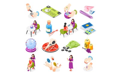 Magical Services Isometric Icons 200830137 Vector Illustration Concept