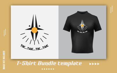 Modello di adesivo per t-shirt minimalista creativo