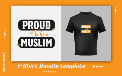 Design adesivo per t-shirt musulmana orgoglioso