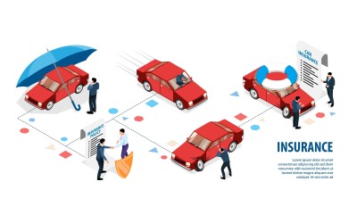 Isolated Insurance Infographics 201210504 Vector Illustration Concept