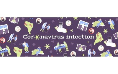 Coronavirus mönster 200350753 vektorillustration koncept