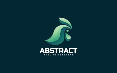 Logo met abstracte haangradiënt