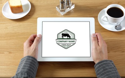 Cow gash feed logo design for farm