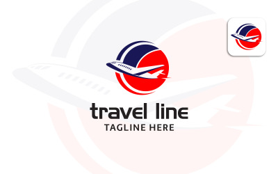 Flugzeug-Logo-Design-Vektor für Firmen- oder Fluglinien-Logo-Design-Reisegruppe