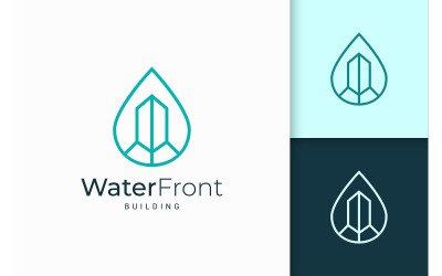 Logotipo do resort ou propriedade à beira-mar