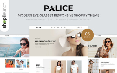 Palice – Modern szemüvegek érzékeny Shopify téma