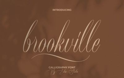 Police de calligraphie Brookville