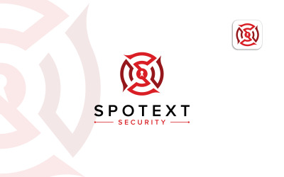 Säkerhetslogodesignvektor för företag