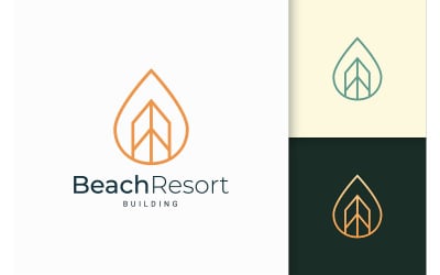Waterfront Apartment or Resort Logo