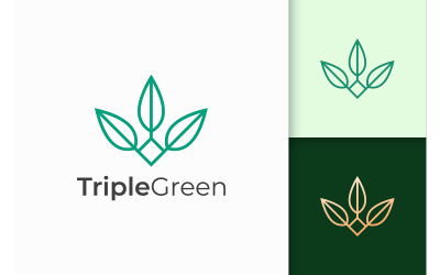 Bloemlogo in vrouwelijk en elegant voor gezondheid en schoonheid