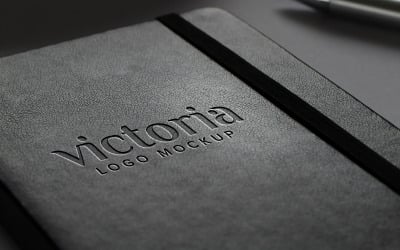 Maqueta De Logotipo De Portada De Libro De Lujo Psd