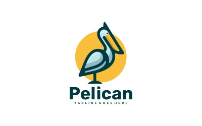 Pelikan Einfache Logo-Vorlage