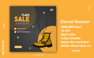 Sociala medier Shopping-annonser PR-vektor banner