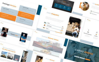 Cargo Express Powerpoint sablon