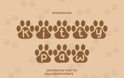 Fonte decorativa Kitty Paw