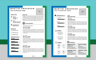 Martin Anderson Professional Resume/CV Template