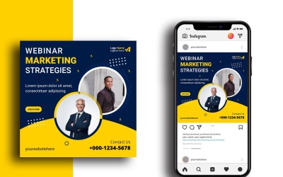 Webinar di marketing Post sui social media