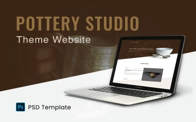 Sanatçı - Potter Tema Web Sitesi PSD Şablonu
