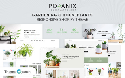 Téma Potanix - Zahradnictví a pokojové rostliny Shopify