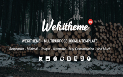 WEKITHEME - Багатоцільовий шаблон Joomla