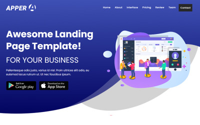 Apper - Landingpage-Vorlage für App- und IT-Lösungen