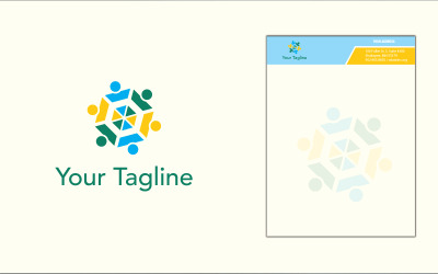 Consultoria em design de logotipo com papel timbrado