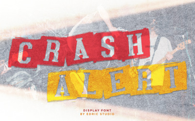 Crash Alert Display Sans Serif Font