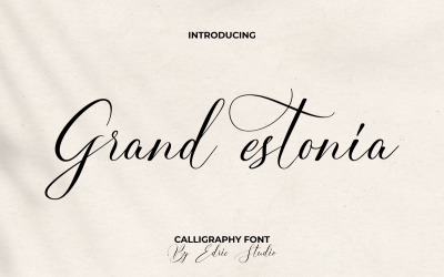 Fuente Grand Estonia Calligraphy