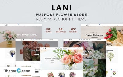 Lani | Flerfunktionell Blomsterbutik Shopify-tema