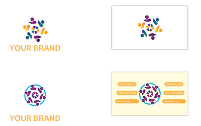 Modello di progettazione creativa del logo di consulenza