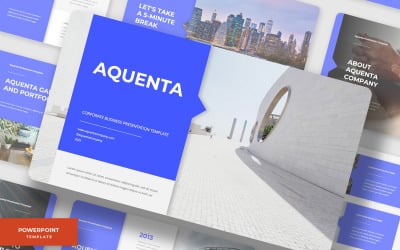 Aquenta - Modelo de PowerPoint de negócios corporativos