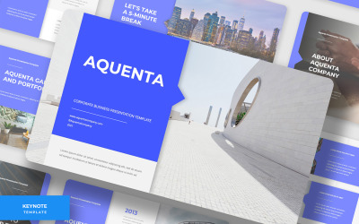 Aquenta – šablona firemních klíčových poznámek