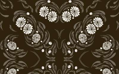 Estampado de flores populares Estampado floral Étnico